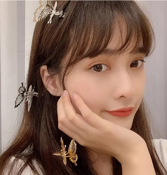 Par de clips 🦋 Mariposa de viento 🦋