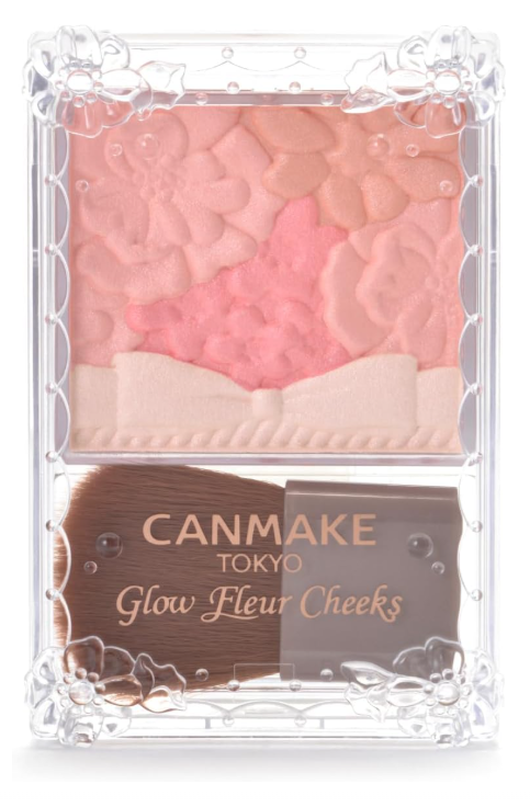 [CANMAKE]  Glow Fleur Cheeks Blush 01 Peach Fleur
