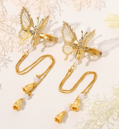 Par de clips 🦋 Mariposa de viento 🦋